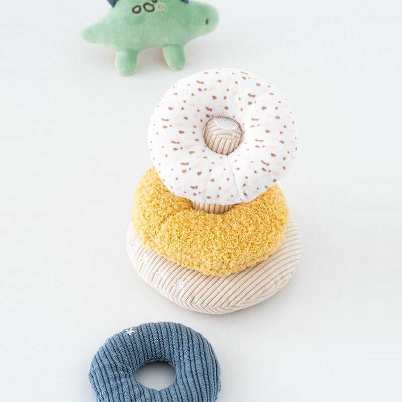 Montessori Stapeltorens- Pluche Dino & Unicorn