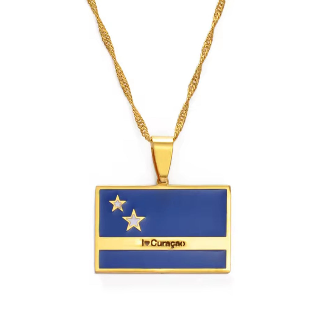 Curaçao vlag ketting