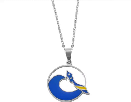 Curaçao ketting- Blue wave